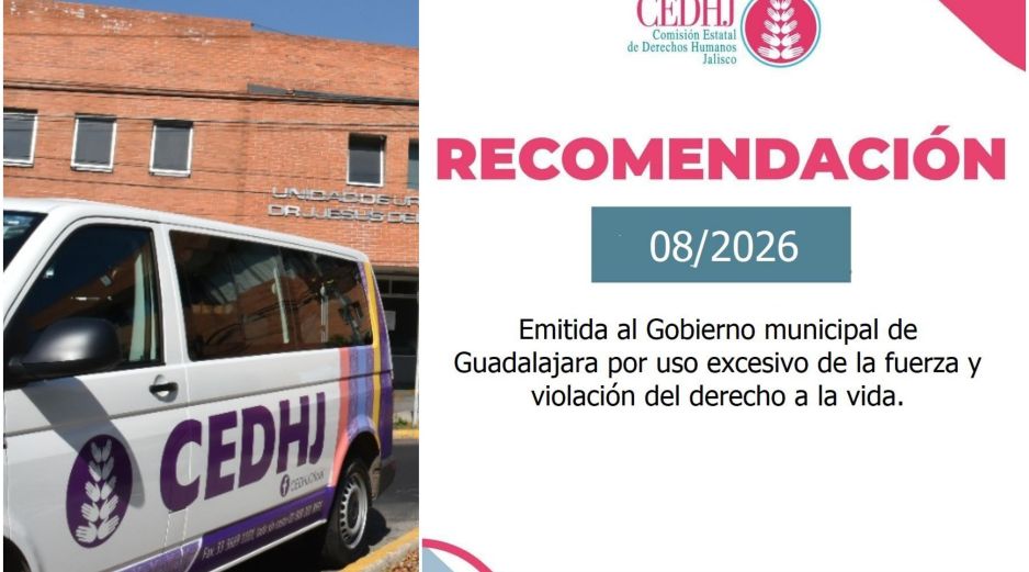 Estos son los puntos a tomar en cuenta por la recomendación de la CEDHJ. EL INFORMADOR / ARCHIVO / ESPECIAL / FACEBOOK CEDHJ