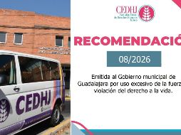 Estos son los puntos a tomar en cuenta por la recomendación de la CEDHJ. EL INFORMADOR / ARCHIVO / ESPECIAL / FACEBOOK CEDHJ
