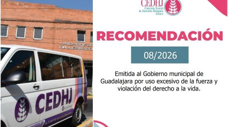 Estos son los puntos a tomar en cuenta por la recomendación de la CEDHJ. EL INFORMADOR / ARCHIVO / ESPECIAL / FACEBOOK CEDHJ