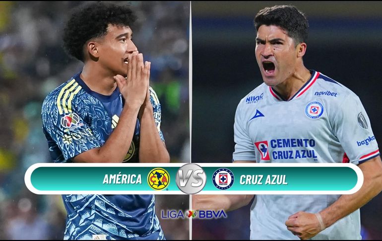 América y Cruz Azul se enfrentan en un compromiso correspondiente a la Jornada 14 que promete emociones intensas. ESPECIAL / IMAGO7 y CANVA