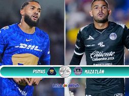 Pumas recibe a Mazatlán en el Estadio Olímpico Universitario con el objetivo de asegurar su pase directo a la Liguilla del Clausura 2026. ESPECIAL / IMAGO7 y CANVA