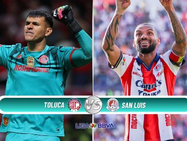 Los Diablos Rojos del Toluca buscarán mantener su invicto en casa frente al Atlético San Luis en el cierre de la Jornada 14. ESPECIAL / IMAGO7 y CANVA