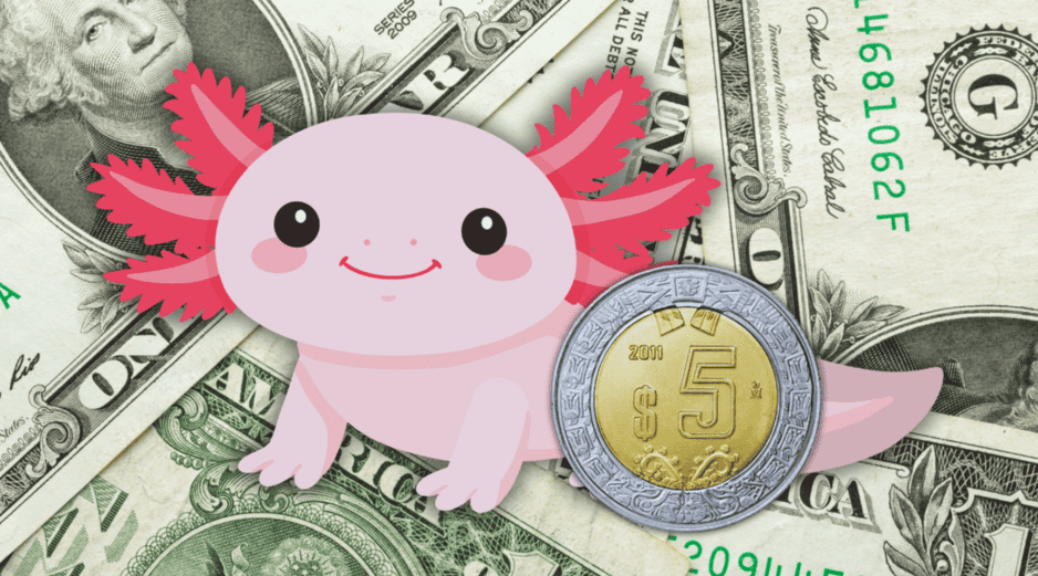 Al menudeo, el dólar se terminó vendiendo en 17.71 pesos en ventanillas de Banamex y significó una baja de 60 centavos en la semana. ESPECIAL / CANVA