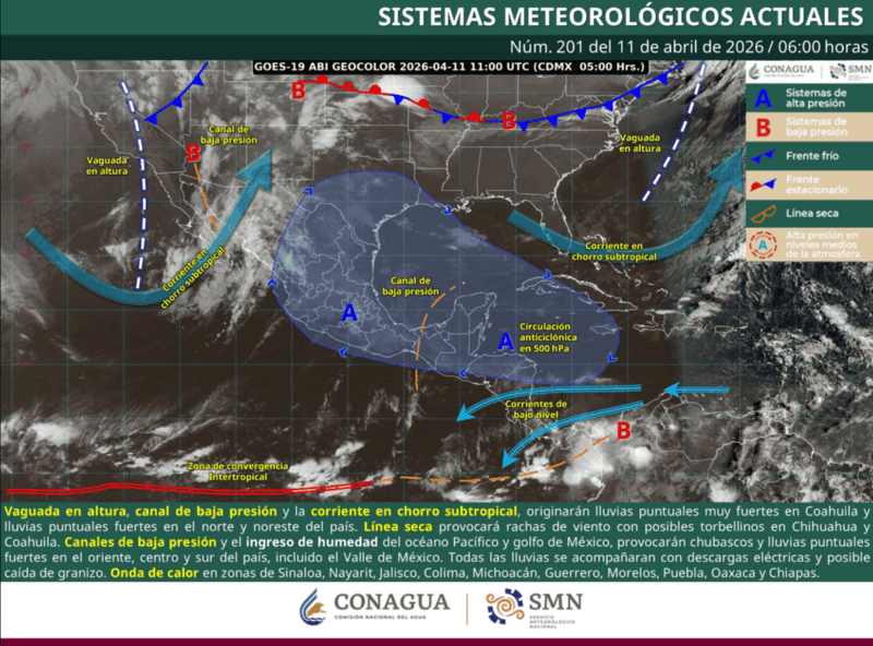 X / @conagua_clima&nbsp;