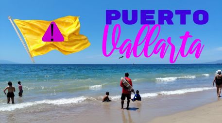 Así se encuentran las playas de Puerto Vallarta este sábado 11 de abril de 2026. ESPECIAL / FACEBOOK Protección Civil y Bomberos Puerto Vallarta