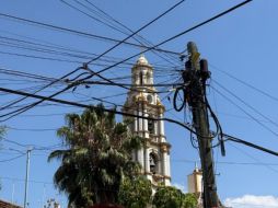 El proyecto busca mejorar la imagen del Pueblo Mágico mediante la eliminación del cableado aéreo. CORTESÍA