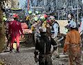 Aún se continúa con los trabajos de extracción de agua y lodo de los túneles de la mina Santa Fe. EFE/Coordinación Nacional de Protección Civil