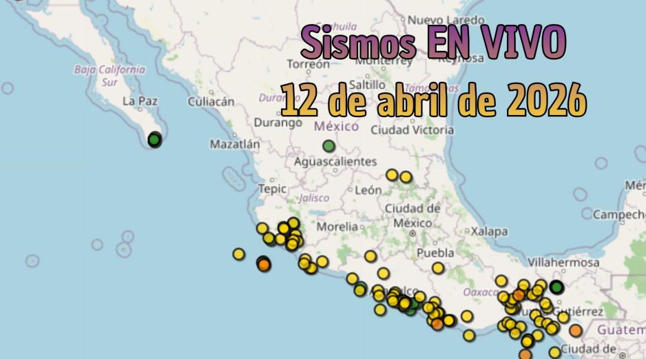 EN VIVO | Sismos en México | Domingo 12 de abril. ESPECIAL / SSN
