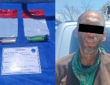 Tras realizarle una inspección preventiva al masculino, de 44 años de edad, le fueron asegurados dos encendedores. ESPECIAL.