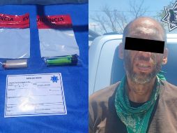 Tras realizarle una inspección preventiva al masculino, de 44 años de edad, le fueron asegurados dos encendedores. ESPECIAL.