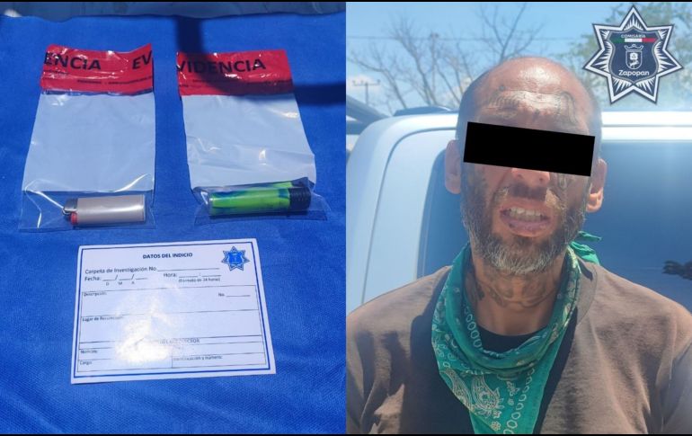 Tras realizarle una inspección preventiva al masculino, de 44 años de edad, le fueron asegurados dos encendedores. ESPECIAL.