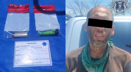 Tras realizarle una inspección preventiva al masculino, de 44 años de edad, le fueron asegurados dos encendedores. ESPECIAL.