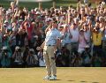 McIlroy firmó una tarjeta de 276 golpes (-12), con 71 (-1) este domingo, para consagrarse.  EFE/ E. S. LESSER.