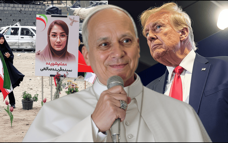 La declaración del Papa León XIV contra la guerra en Irán refuerza su mensaje de seguir llevando el llamado de la paz en el mundo. AP / A. PIZZOLI / EFE / A. TAHERKENAREH / AP / M. BALCE CENETA