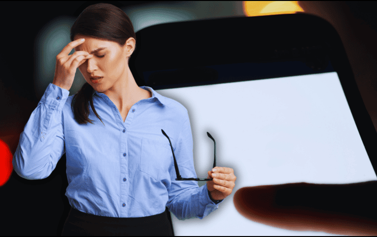 Los dispositivos electrónicos emiten luz azul de alta energía que, al impactar de forma constante en la retina, puede acelerar la degeneración de las células oculares. ESPECIAL / CANVA