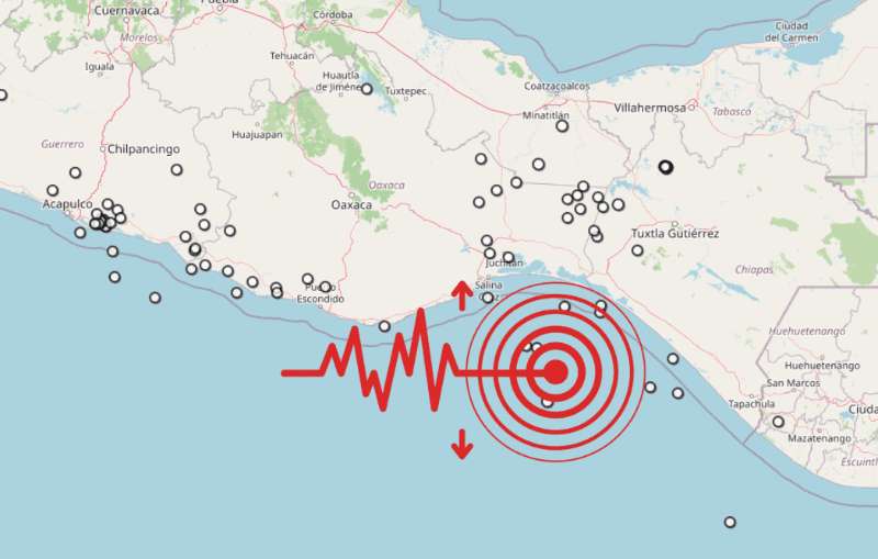 &nbsp;Sismo en Chiapas. ESPECIAL / SSN