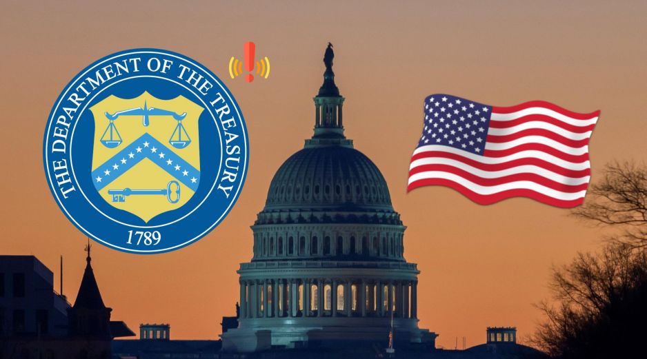 Vista del Capitolio de Estados Unidos; el Departamento del Tesoro anunció sanciones financieras por presuntos vínculos con el Cártel del Noroeste. EFE / ARCHIVO