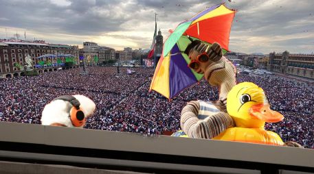 Las y los niños presentes el 30 de abril en la CDMX podrán ver a 31 minutos en el Zócalo. SUN / ARCHIVO