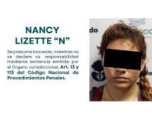 Una mujer fue imputada tras su detención por su presunta responsabilidad en los delitos de desaparición cometida por particulares y homicidio calificado, por hechos ocurridos en el municipio de Tlajomulco de Zúñiga. CORTESÍA