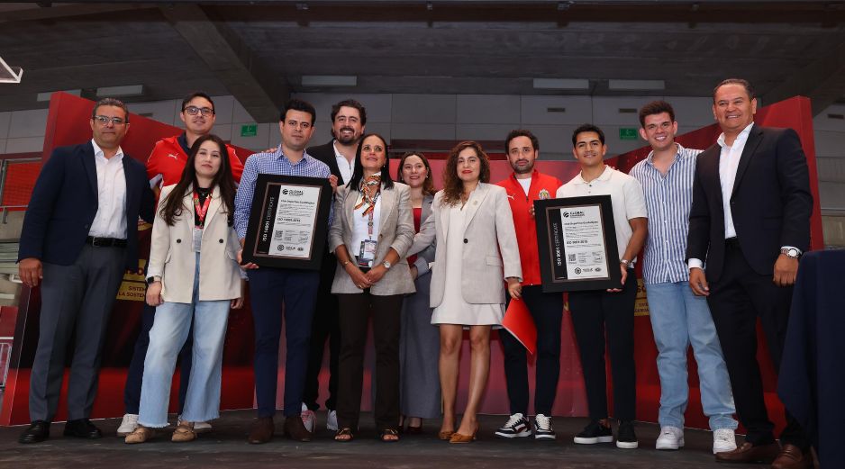La institución rojiblanca obtuvo las certificaciones ISO 9001, ISO 14001, ISO 45001 e ISO 20121. CORTESÍA.