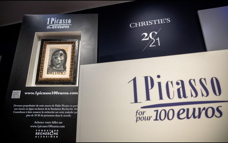 La obra, un gouache sobre papel, fue pintada en 1941 y retrata a la que entonces era su pareja, la fotógrafa Dora Maar. EFE/C. Petit Tesson