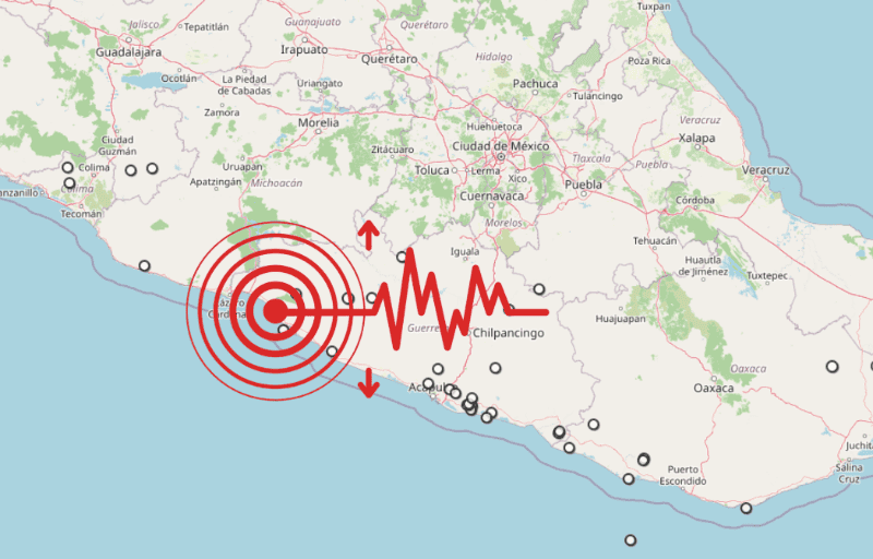 Sismo en Guerrero. ESPECIAL / SSN&nbsp;