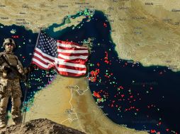 Captura de la web MarineTraffic que muestra el tráfico de embarcaciones en el estrecho de Ormuz este miercoles en donde existe un doble bloqueo por parte de EU e Irán. EFE / Marinetraffic