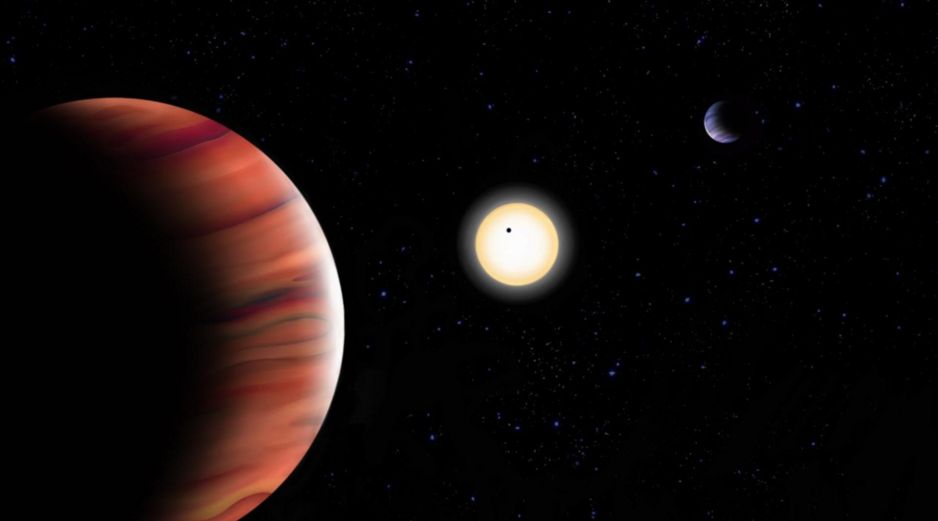 Recreación artística del sistema exoplanetario TOI-201. Imagen facilitada por el IAC/ EFE