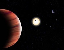 Recreación artística del sistema exoplanetario TOI-201. Imagen facilitada por el IAC/ EFE