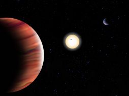 Recreación artística del sistema exoplanetario TOI-201. Imagen facilitada por el IAC/ EFE