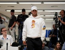 En una breve comparecencia desde la sala de prensa del RCT Barcelona-1899, Alcaraz anunció su retiro del Barcelona Open Banc Sabadell-Trofe Conde de Godo. EFE / A. García