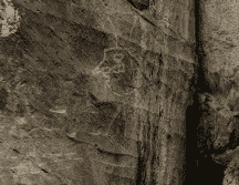 Las pinturas rupestres están conformadas por figuras humanas, animales y también símbolos. ESPECIAL / INAH