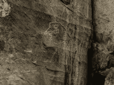 Las pinturas rupestres están conformadas por figuras humanas, animales y también símbolos. ESPECIAL / INAH