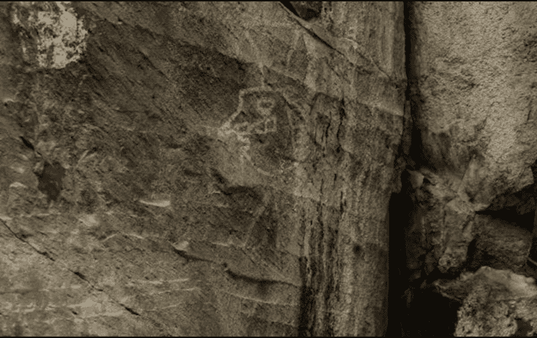 Las pinturas rupestres están conformadas por figuras humanas, animales y también símbolos. ESPECIAL / INAH