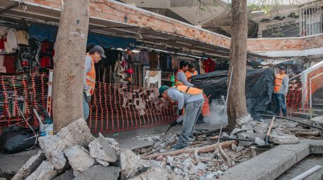 Estas acciones se llevaron a cabo en la plazoleta del mercado, así como en vialidades aledañas. CORTESÍA