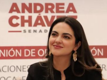 Andrea Chávez Treviño formalizó sus aspiraciones a ser gobernadora de Chihuahua. SUN/ESPECIAL