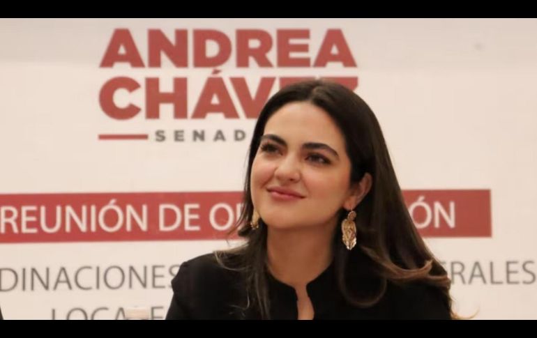 Andrea Chávez Treviño formalizó sus aspiraciones a ser gobernadora de Chihuahua. SUN/ESPECIAL