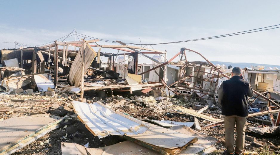 Daños en el estrecho de Ormuz tras el más reciente bombardeo, en medio de la escalada de tensiones. AFP