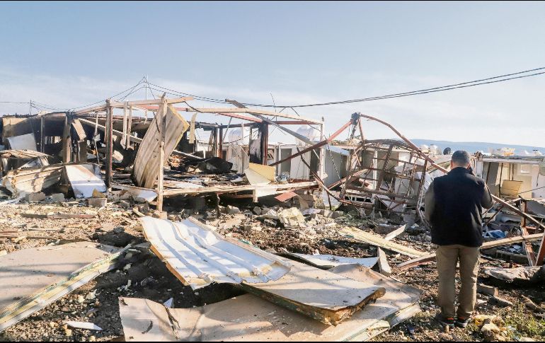 Daños en el estrecho de Ormuz tras el más reciente bombardeo, en medio de la escalada de tensiones. AFP