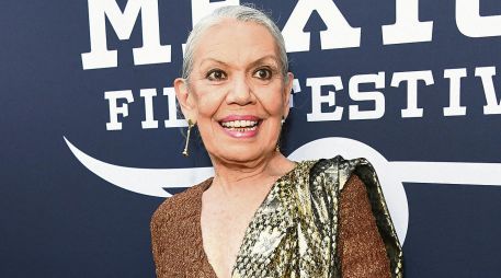 Luisa Huertas participó en la inauguración del Festival de Cine Hola México, en Hollywood, California, en 2025. AFP