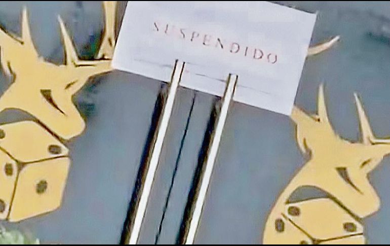 El establecimiento de la ciudad fronteriza luce sellos de suspensión emitidos por la Secretaría de Hacienda. ESPECIAL