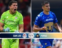 Pumas buscará asegurar su lugar entre los primeros cuatro de la tabla general en su visita al Atlético de San Luis. ESPECIAL / IMAGO7 y CANVA