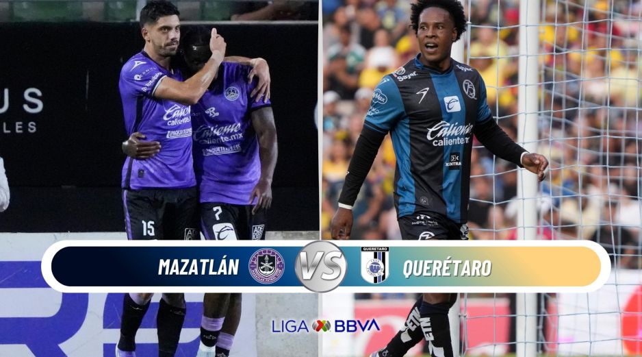 Mazatlán busca regalarle una victoria a su afición en uno de sus últimos partidos en El Encanto frente a un Querétaro que intenta escalar posiciones. ESPECIAL / IMAGO7 y CANVA