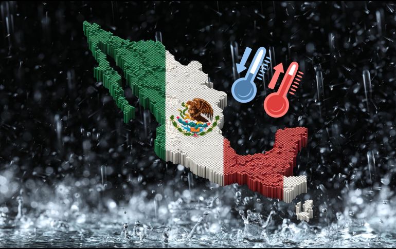 El impacto de este sistema frontal se sentirá principalmente en el norte y noreste del territorio nacional. ESPECIAL / CANVA