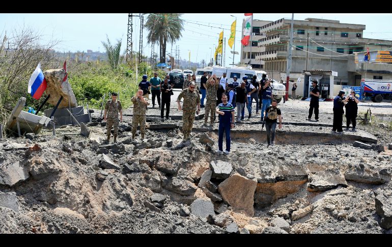 Familias desplazadas comenzaron a trasladarse hacia el sur de Líbano y los suburbios del sur de Beirut o bien arrancó la tregua. EFE/STRINGER