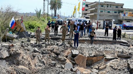 Familias desplazadas comenzaron a trasladarse hacia el sur de Líbano y los suburbios del sur de Beirut o bien arrancó la tregua. EFE/STRINGER