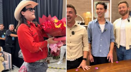 Christopher Kennedy Masterson, Justin Berfield y Frankie Muniz sonrieron divertidos ante la aparición del divertido 