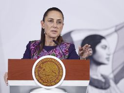 Durante su conferencia de prensa mañanera, la mandataria federal aseguró que la inflación no está por encima de otros años. EFE/ S. Gutierrez.