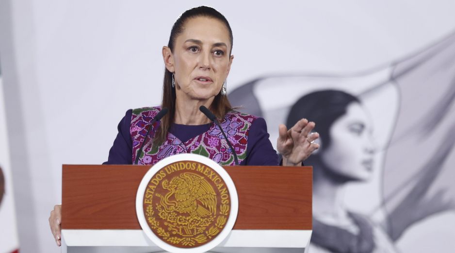 Durante su conferencia de prensa mañanera, la mandataria federal aseguró que la inflación no está por encima de otros años. EFE/ S. Gutierrez.