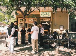 Momento del rodaje del cortometraje “Nueve Once”. ESPECIAL